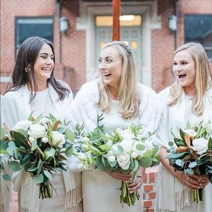 Real Rabbit Fur and Cashmere wrap